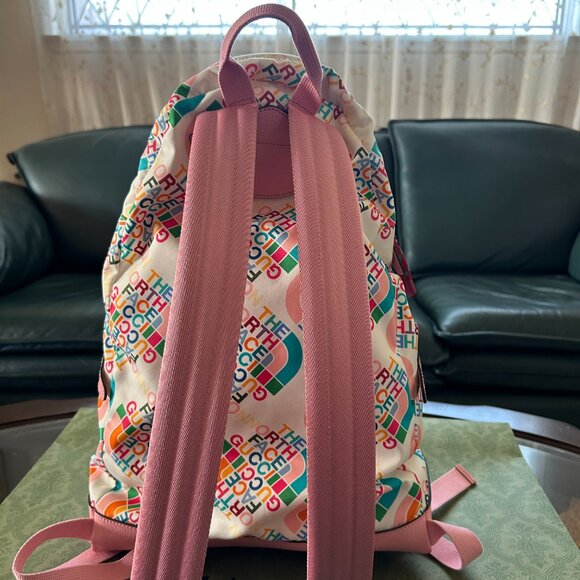 NWT GUCCI The North Face Medium Nylon Leather Backpack White 650288 main image 14